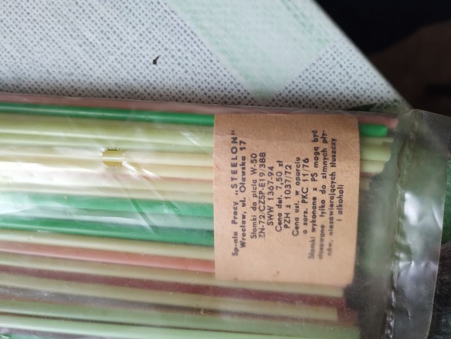 Rurki plastikowe PRL 1978 rok dwa opakowania NOWE