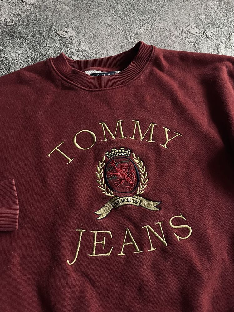 Женская кофта свитшот Tommy Hilfiger Jeans с вышитым логотипом