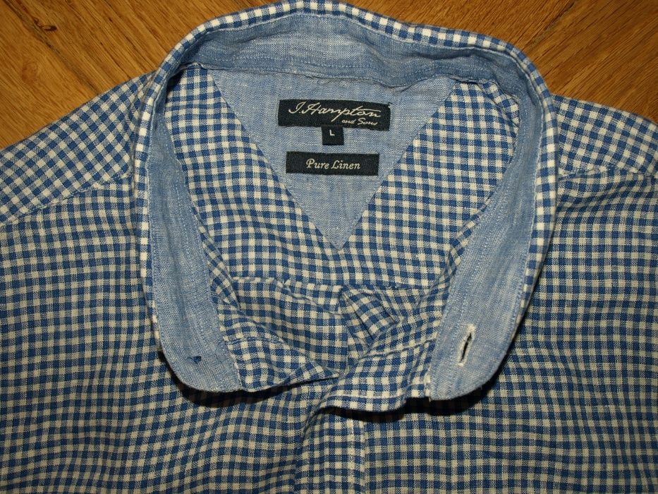 Мужская льняная рубашка S.Hampton & Sons, M