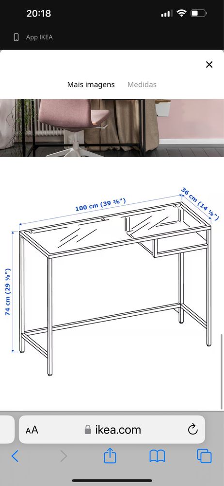 Consola IKEA como nova