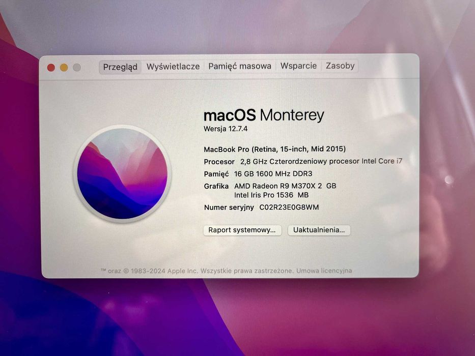 MacBook Pro (Retina, 15-inch, Mid 2015) | i7 | 16GB | 512GB | R9 M370X