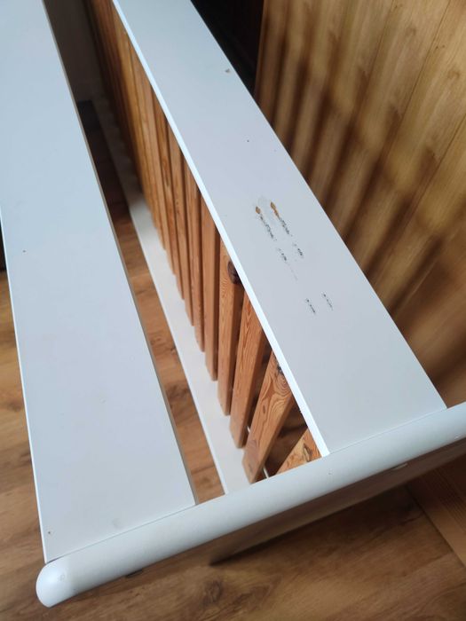 Łóżko dziecięce białe 90 cm na 200 cm