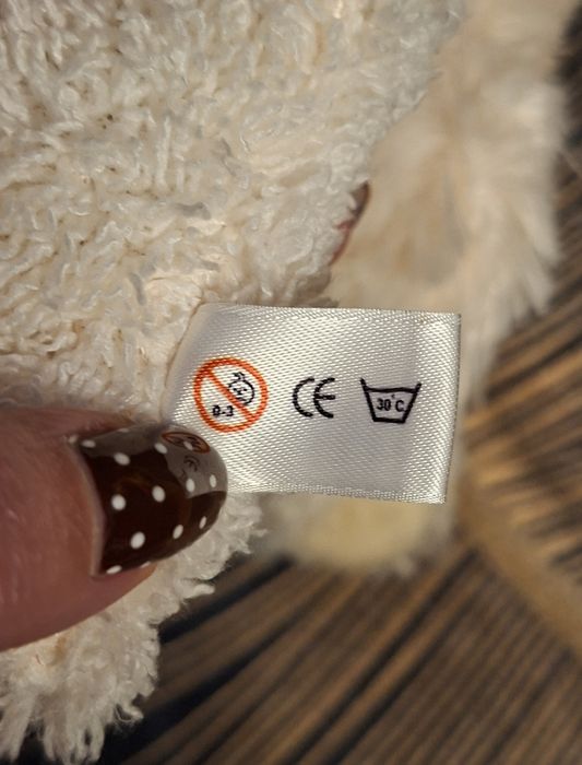 Zestaw maskotka i brelok śpiący miś polarny Actimel dla kolekcjonerów