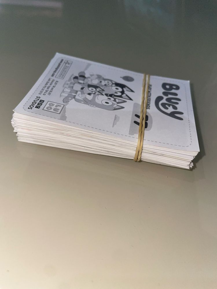 Lote de cromos Bluey