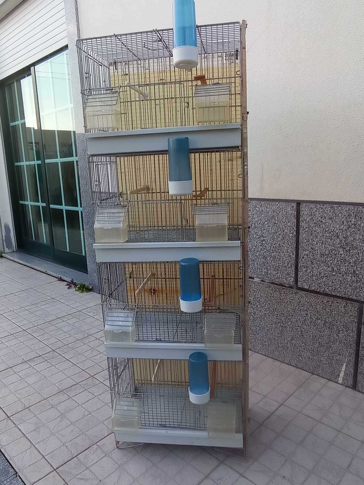 LOTE 4 gaiolas 1.20mt x40 cm larg x 25 cm fundo