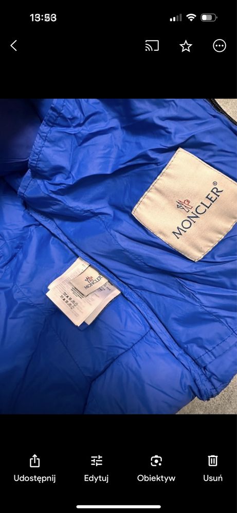 Moncler kurtka puchowa na zime snowboard narty Xs s