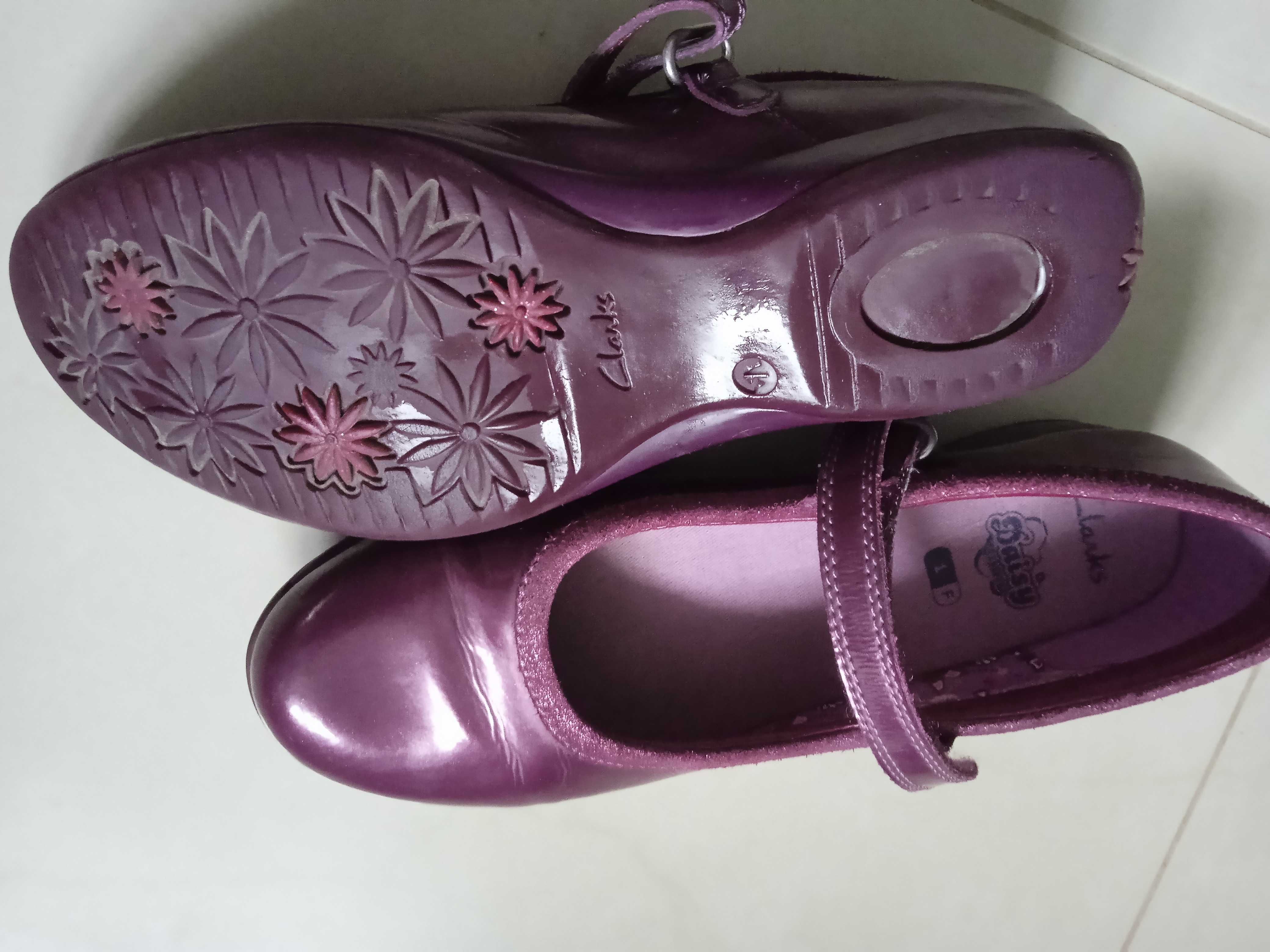 Buty lakierki pantofelki Clarks 1 czyli 33