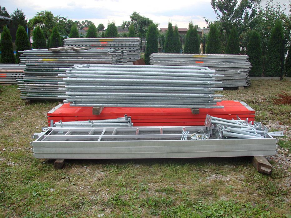 Rusztowanie 186m2 Podest drewniany 3m Zestaw 30x6m