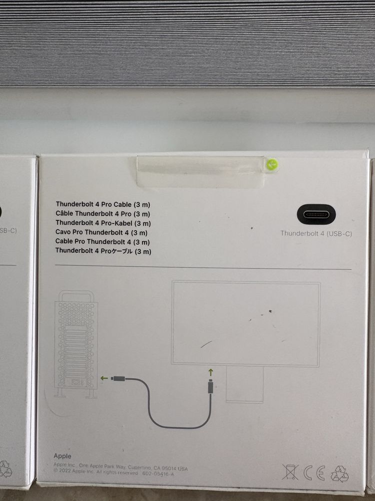 4 kable Apple Thunderbolt 4 Pro 3m – nowe, oryginalne