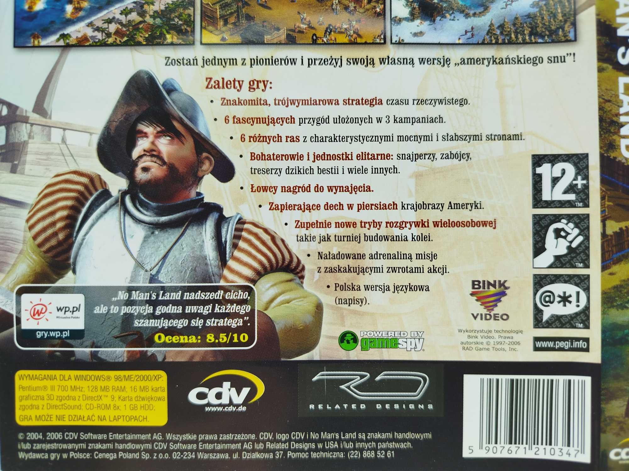 Gra No Man's Land Walcz o swoje prawa PC CD-ROM Opis !!! brak