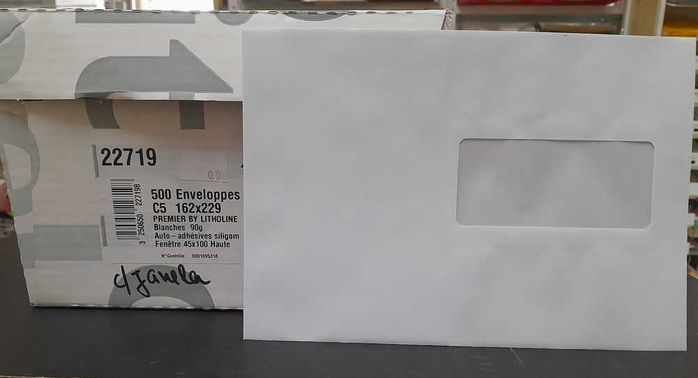 Lote de envelopes para múltiplas finalidades