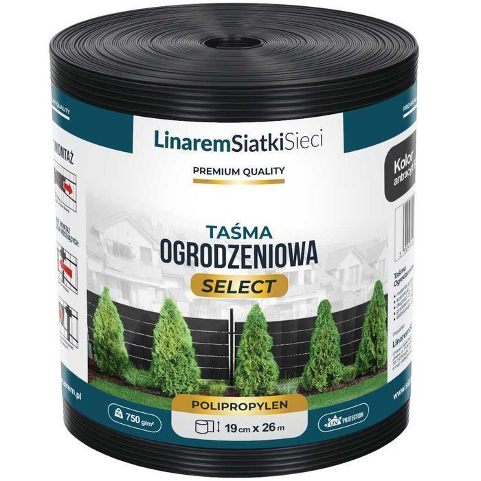 Taśma Ogrodzeniowa Select Polipropylen Osłona Na Panele 19 cm x 26 m