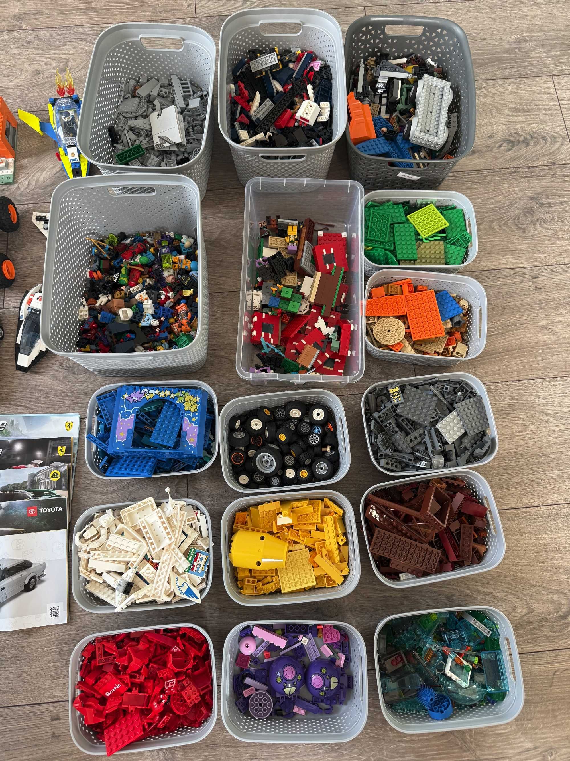LEGO – Kolekcja ponad 6000 klocków! Zestawy z instrukcjami + dodatkowe