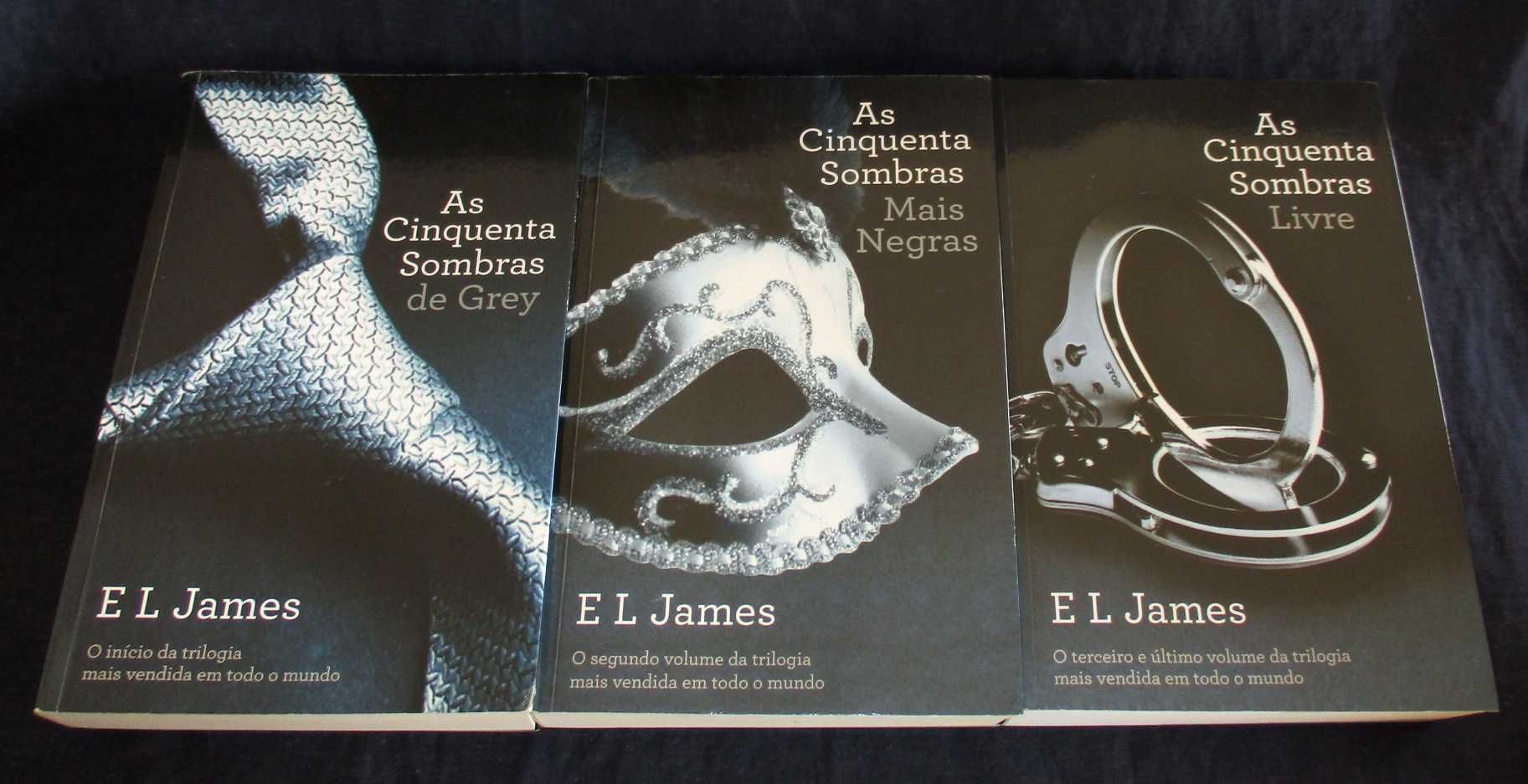 Livros Cinquenta Sombras E. L. James Trilogia Completa