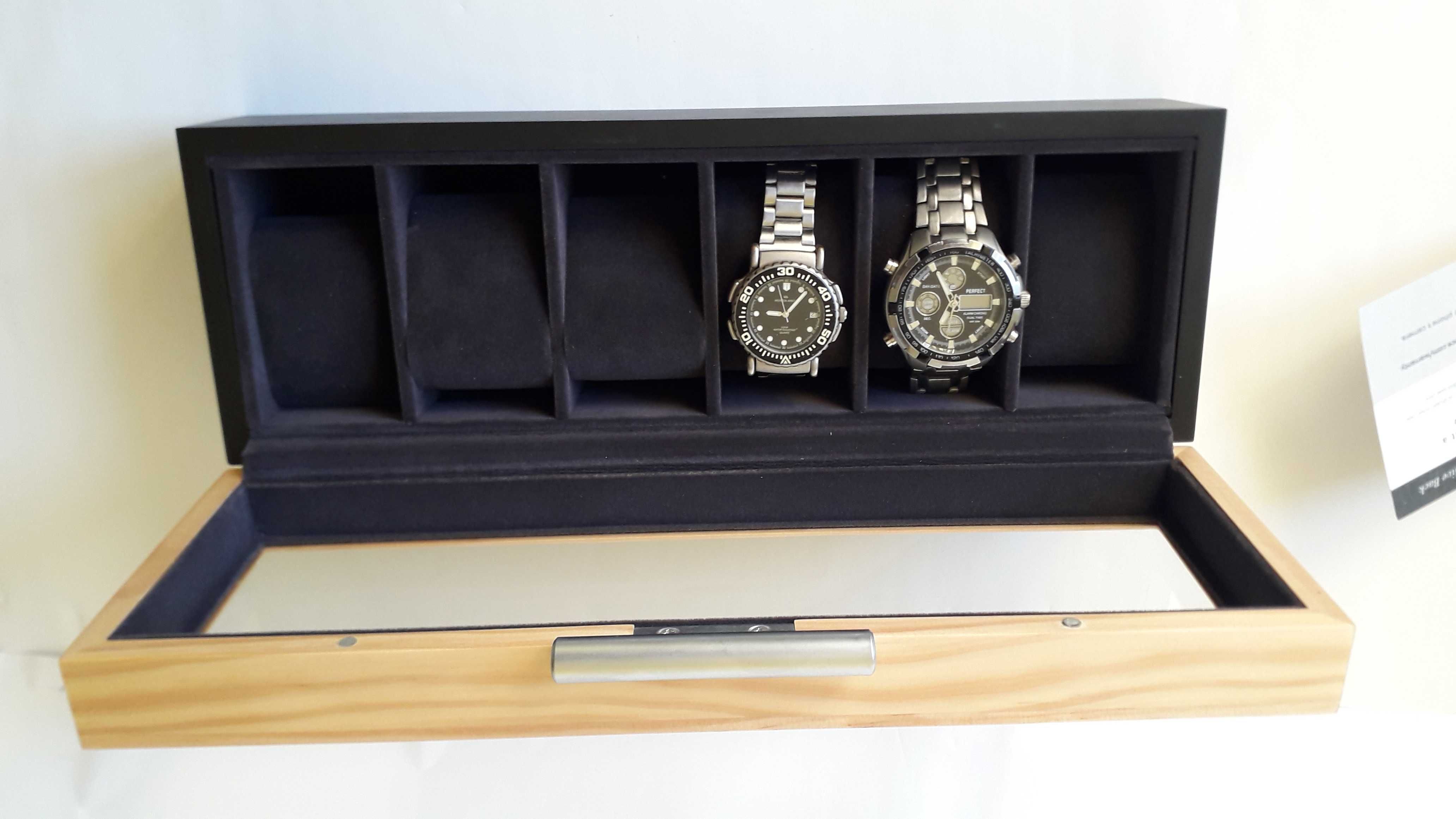 Pudełko-szkatułka na zegarki,biżuterię .Nowe