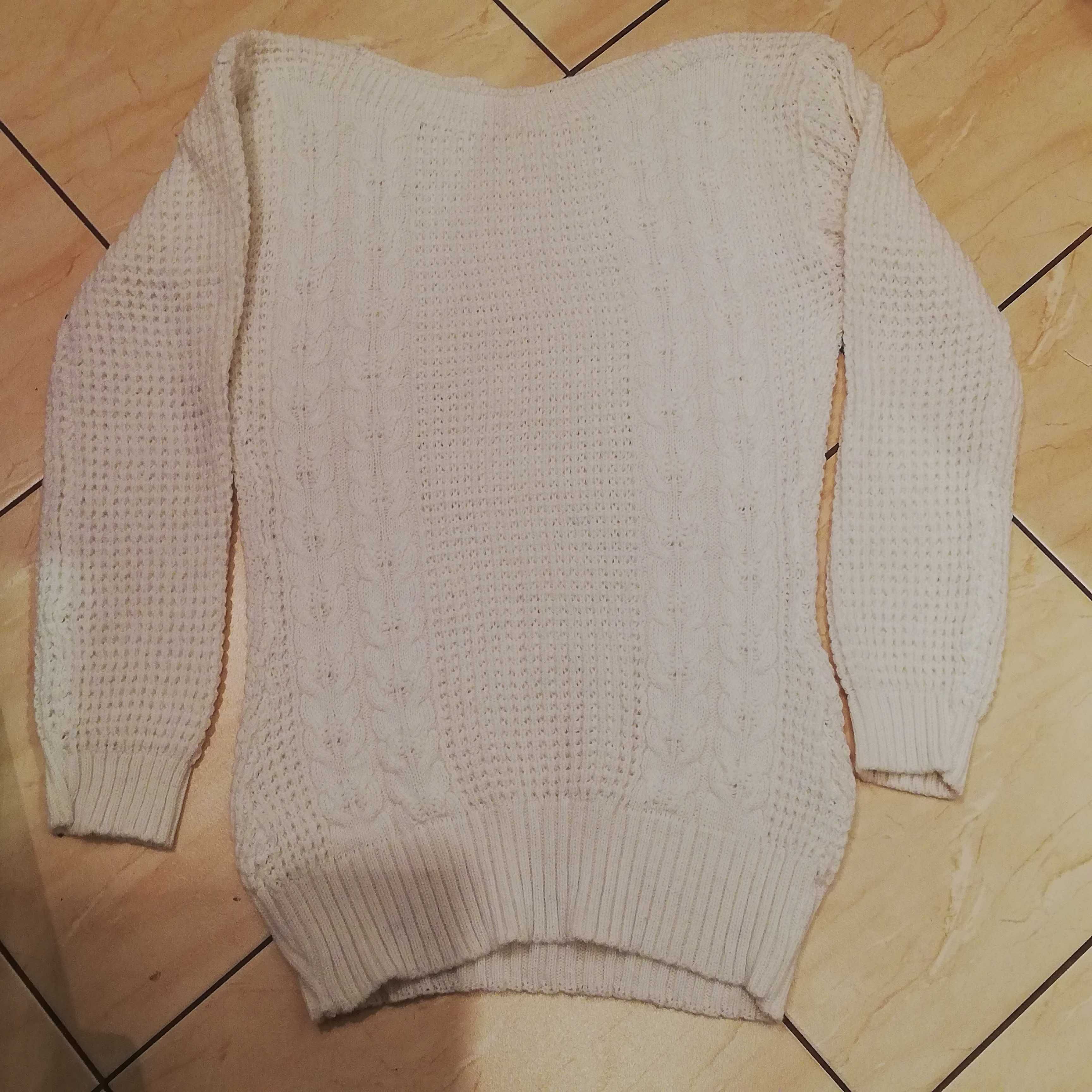 Sweter damski ecru rozmiar M