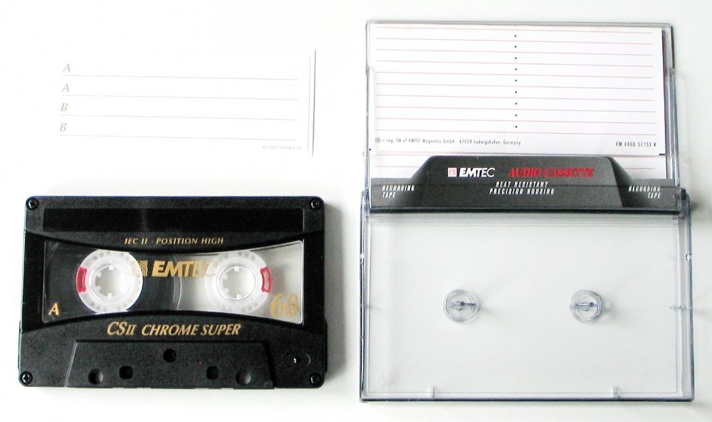 ТОП ХРОМ новые запечатанные кассеты BASF/EMTEC CSII Chrome Super 60.