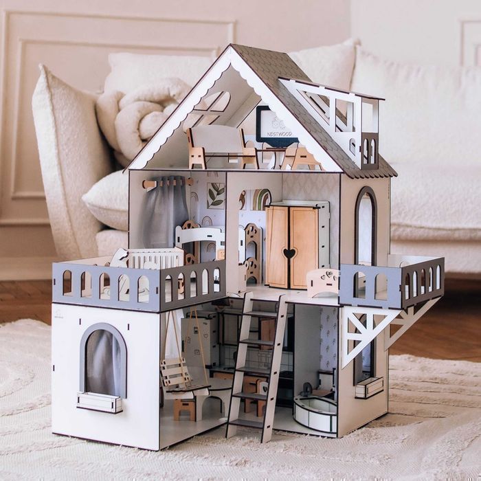 Ляльковий дім 61см міні котедж Кукольный дом Мебель кукла ЛОЛ lol