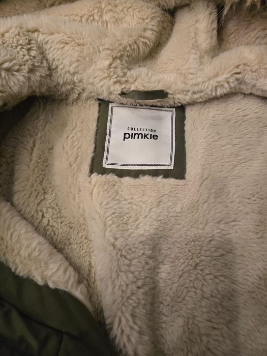 Kurtka damska parka zimowa PIMKIE jak nowa kolor khaki rozmiar L / 40