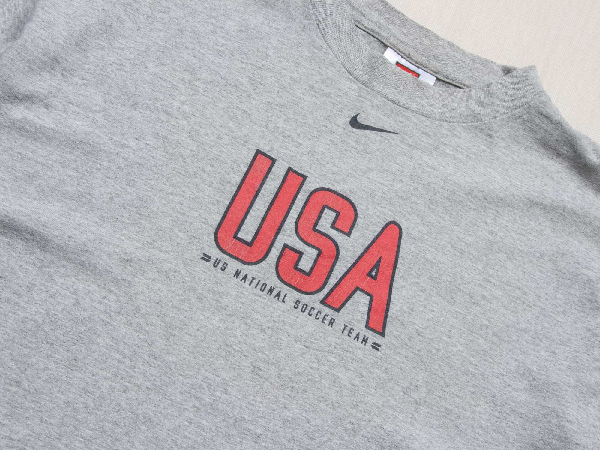 Longsleeve y2k Nike USA soccer team L piłkarski