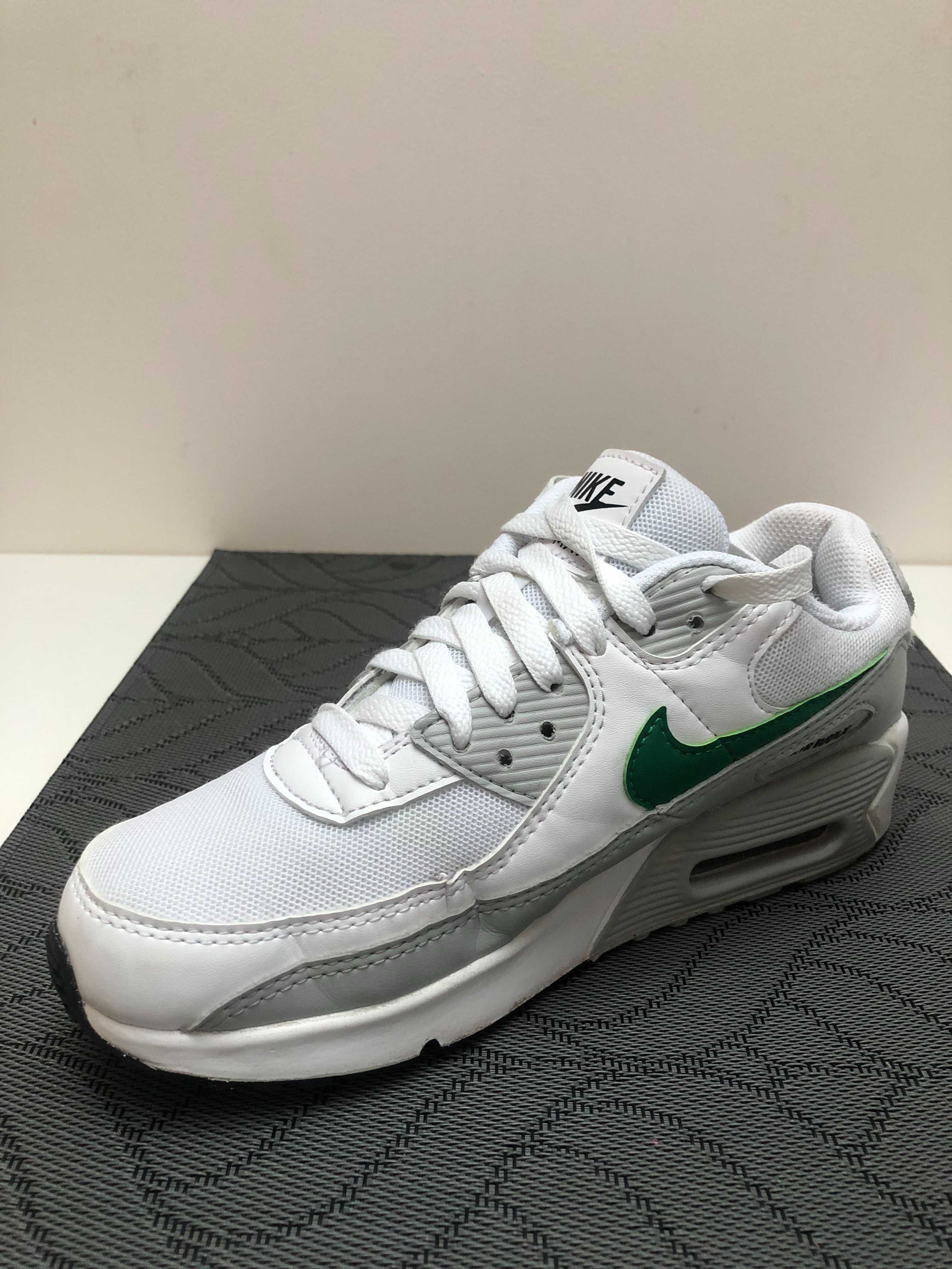 Buty Nike Air Max 90 gs  - damskie, białe, rozmiar 36.5