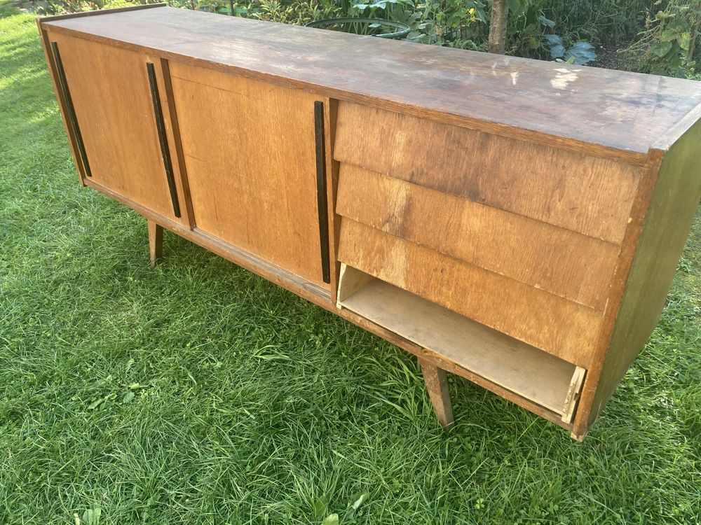 Komoda Sideboard PRL Słupskie fabryki mebli Vintage lata 60 70