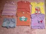 80 zestaw bluzeczki bluzka Koszulki h&m beneton f&f cool club lato