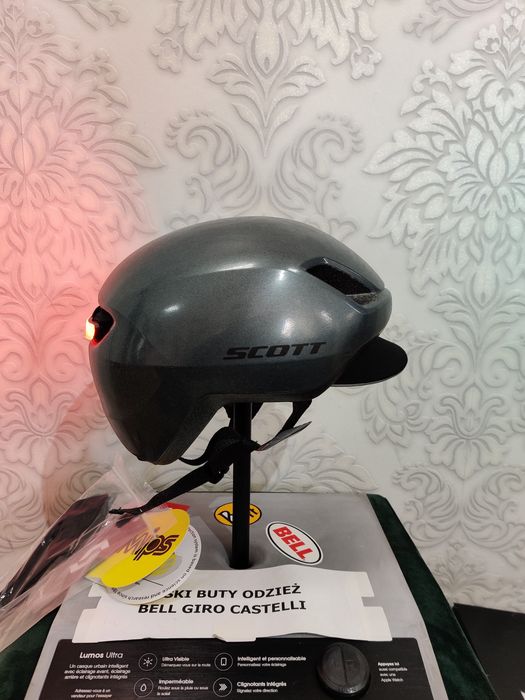 Kask uniwersalny Scott doppio z lampką LED rozmiar S mips