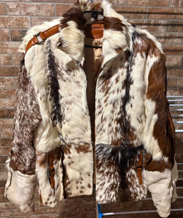 Шуба, унісекс, натуральна шкіра та натуральне хутро.