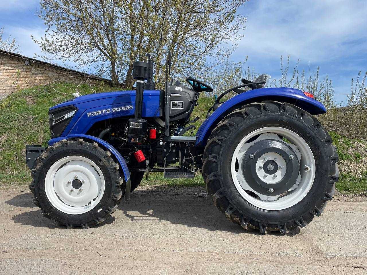 Мінітрактор Forte RD-504 (синій): 50 к.с., посилений міст, ГПК