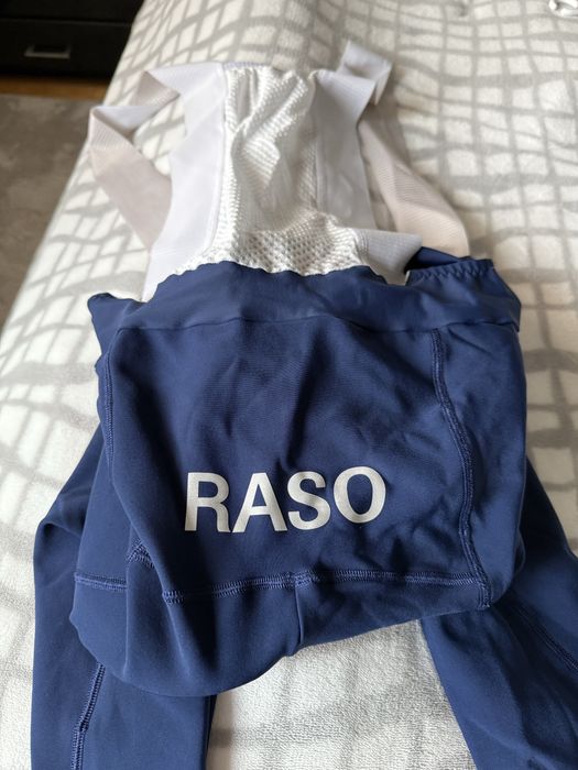 RASO jesienne granatowe spodnie kolarskie rowerowe L