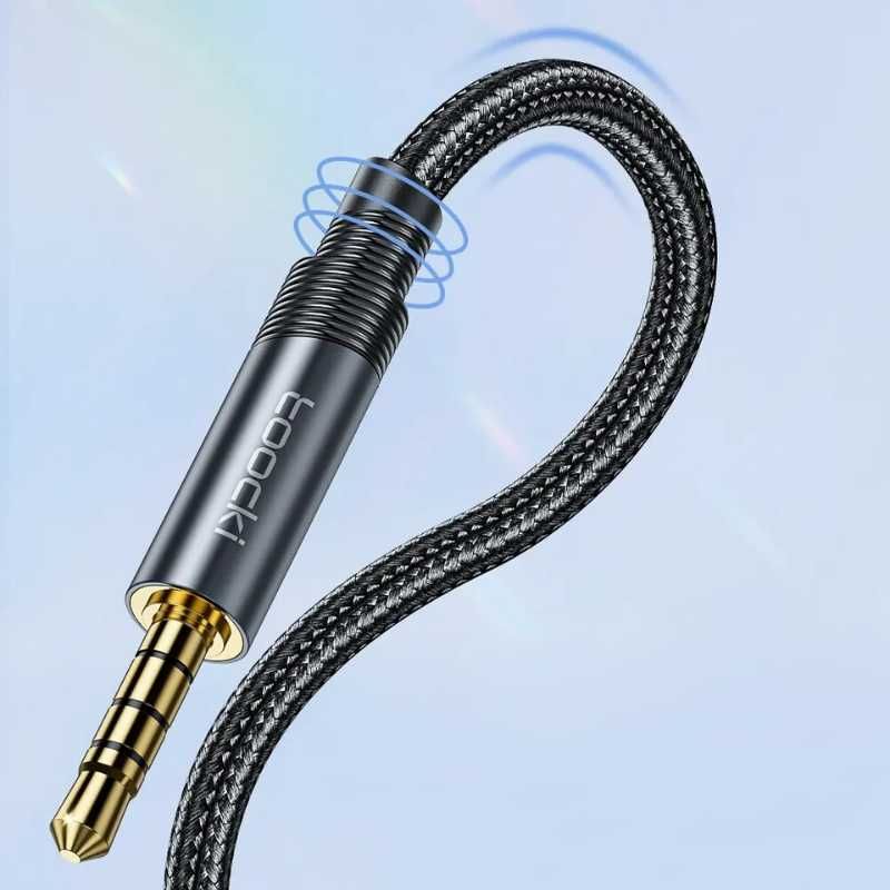 Przedłużacz Jacka Kabel Audio Jack 3,5 mm - Toocki Audio Aux Hi-Fi 2 m