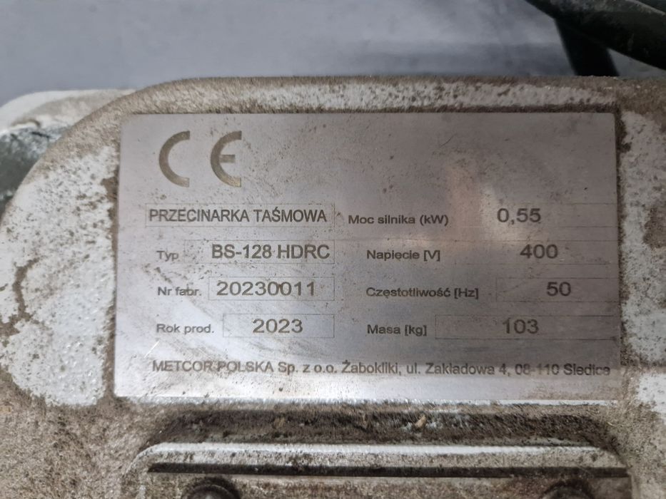 Przecinarka taśmowa metcor bs128 hdrc
