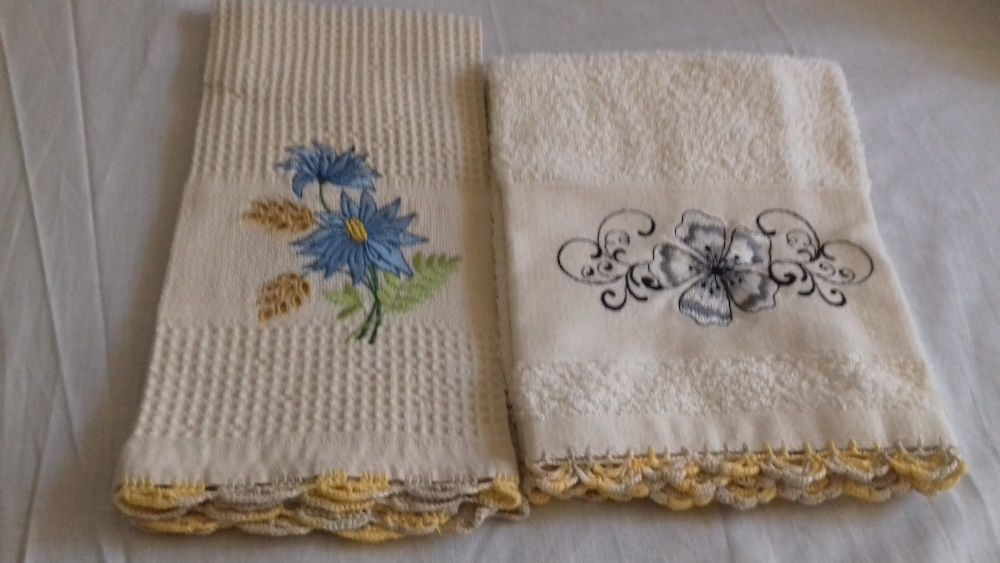 conjunto de pano e toalha para cozinha e de casa de banho