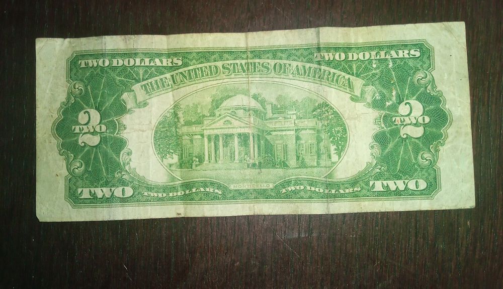 Рідкісна доларова купюра 2$ 1928року