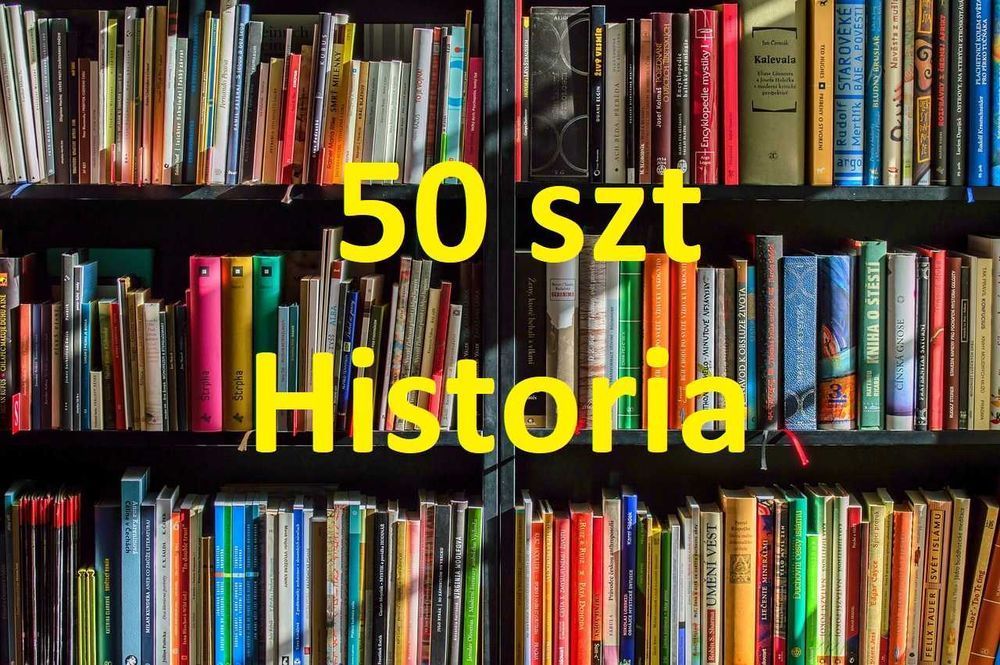 Paczka 50 losowych książek - tematyka HISTORIA