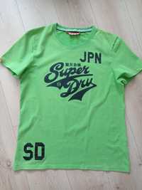 Zielony T-shirt męski superdry XXL