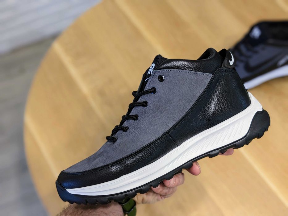 Зимові чоловічі кросівки Nike force ШКІРА топ якість ,теплі!!