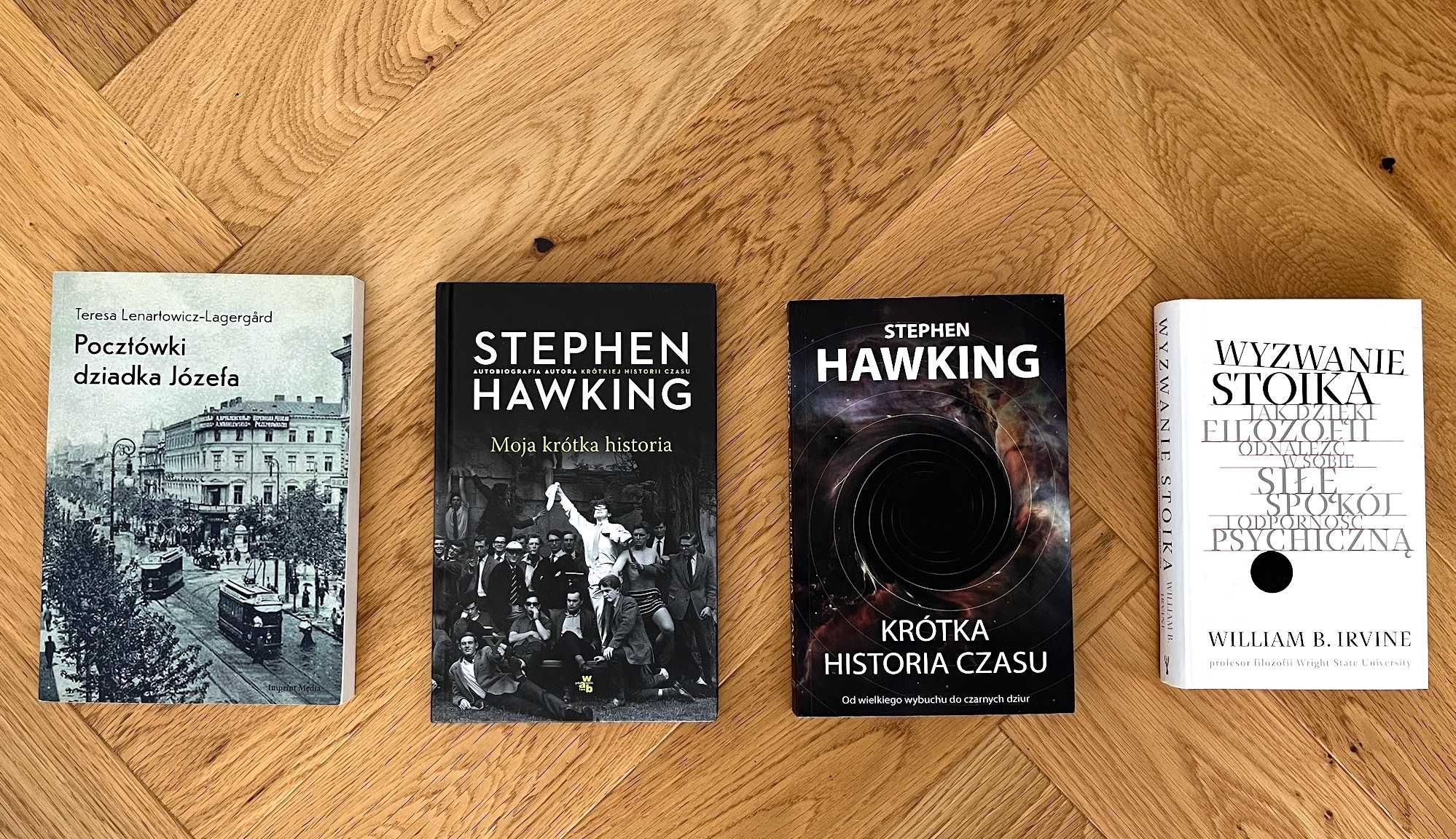 Zestaw książek: Hawking, Irvine i inne