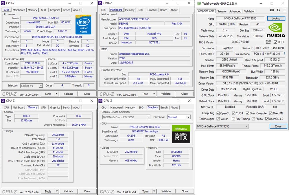 ІГРОВИЙ ПК | I7-4790, RTX 3050 8GB, 12GB RAM, 256 SSD, 2TB HDD