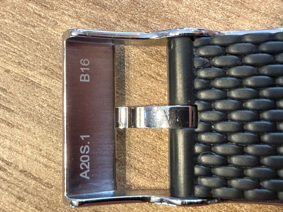 Breitling - pasek gumowy z klamerką do zegarka