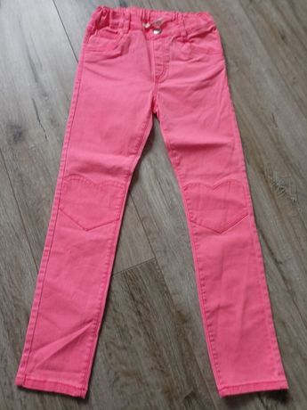 Spodnie jeansowe neonowe hm 128