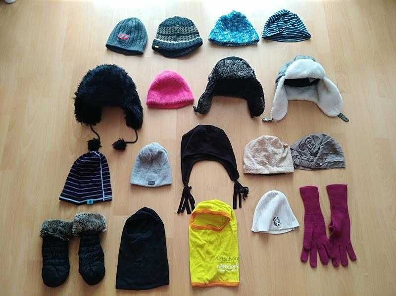 Damskie czapki, rękawiczki, kominiarki, zimowe