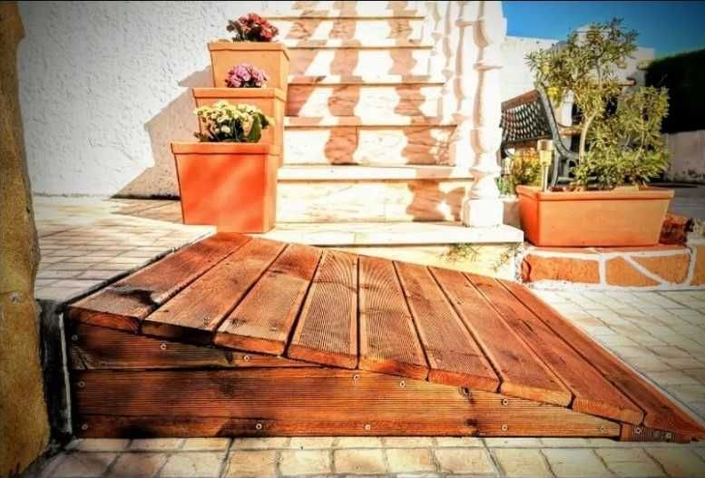 Escadas e Rampas em Madeira