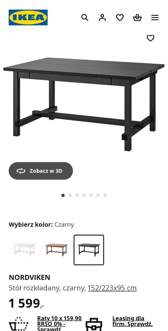 Stół rozkładany Nordviken ikea