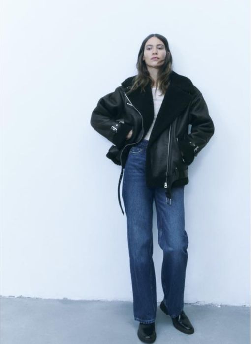 Куртка дублянка zara р l куртка авіатор зара косуха размер л