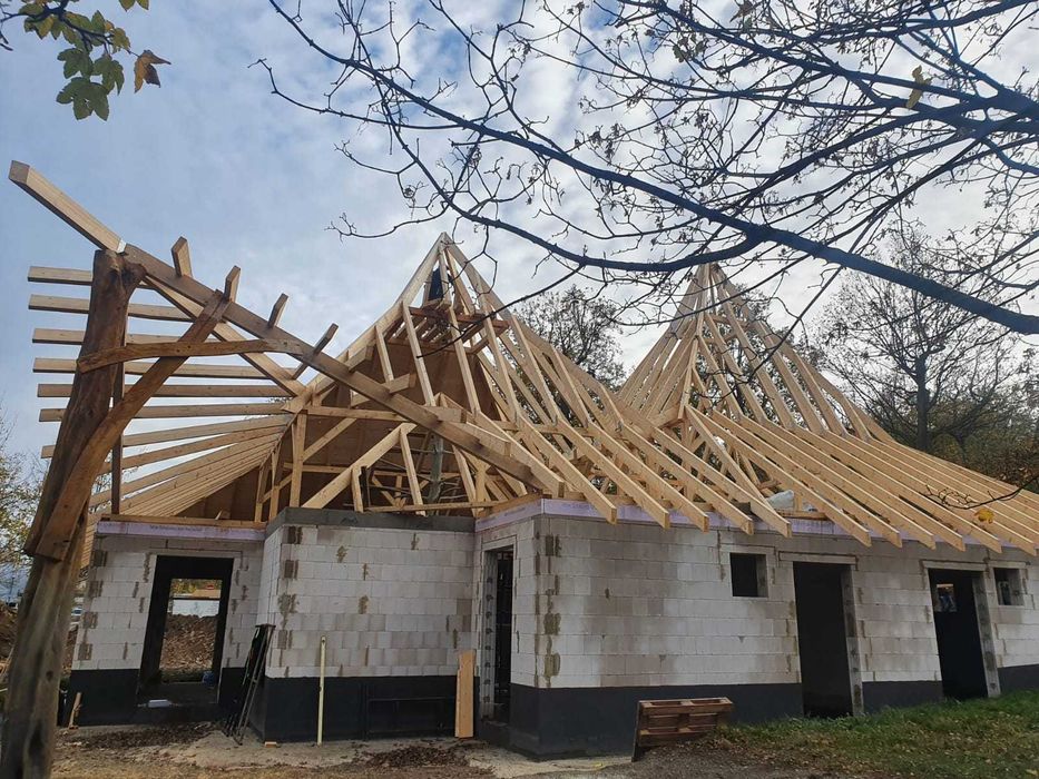 Dachy - Więźba dachowa CNC - C24 Drewno KVH, tartaczne, suszone