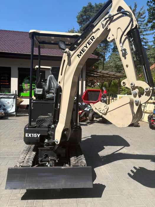 Minikoparka Meyer EX15 – 1,5 t, silnik Yanmar 15,2KM, hydraulika 18MPa