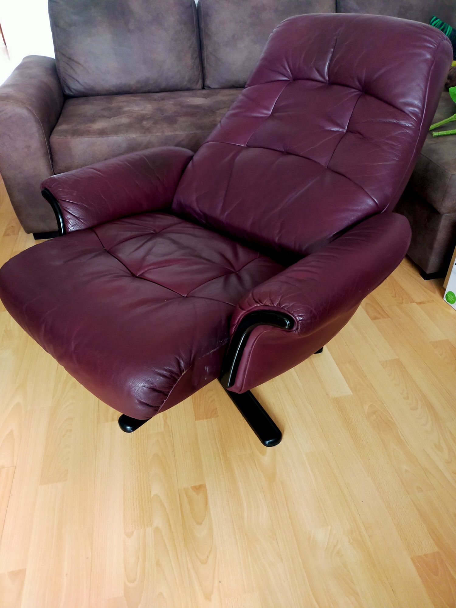 Komfort fotel skórzany