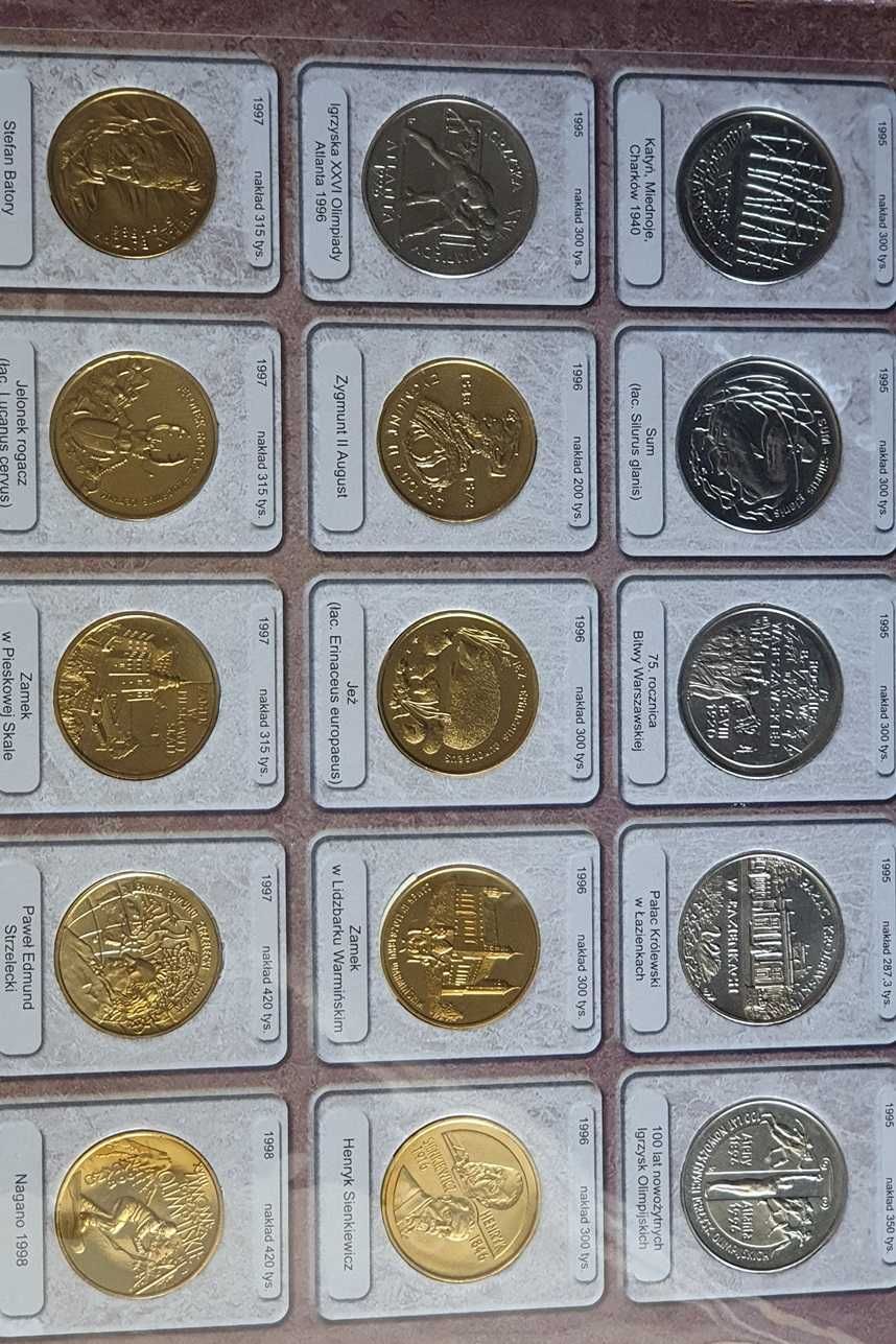 Pełna KOLEKCJA MONET 2zł w Albumie + pełna kolekcja monet 5zł